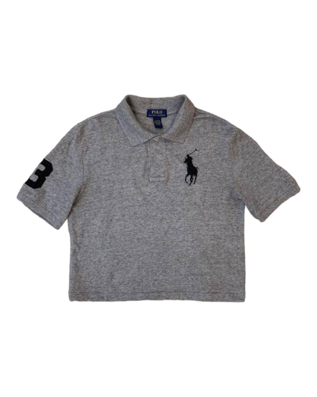 Ralph anthracite cropped polo shirt