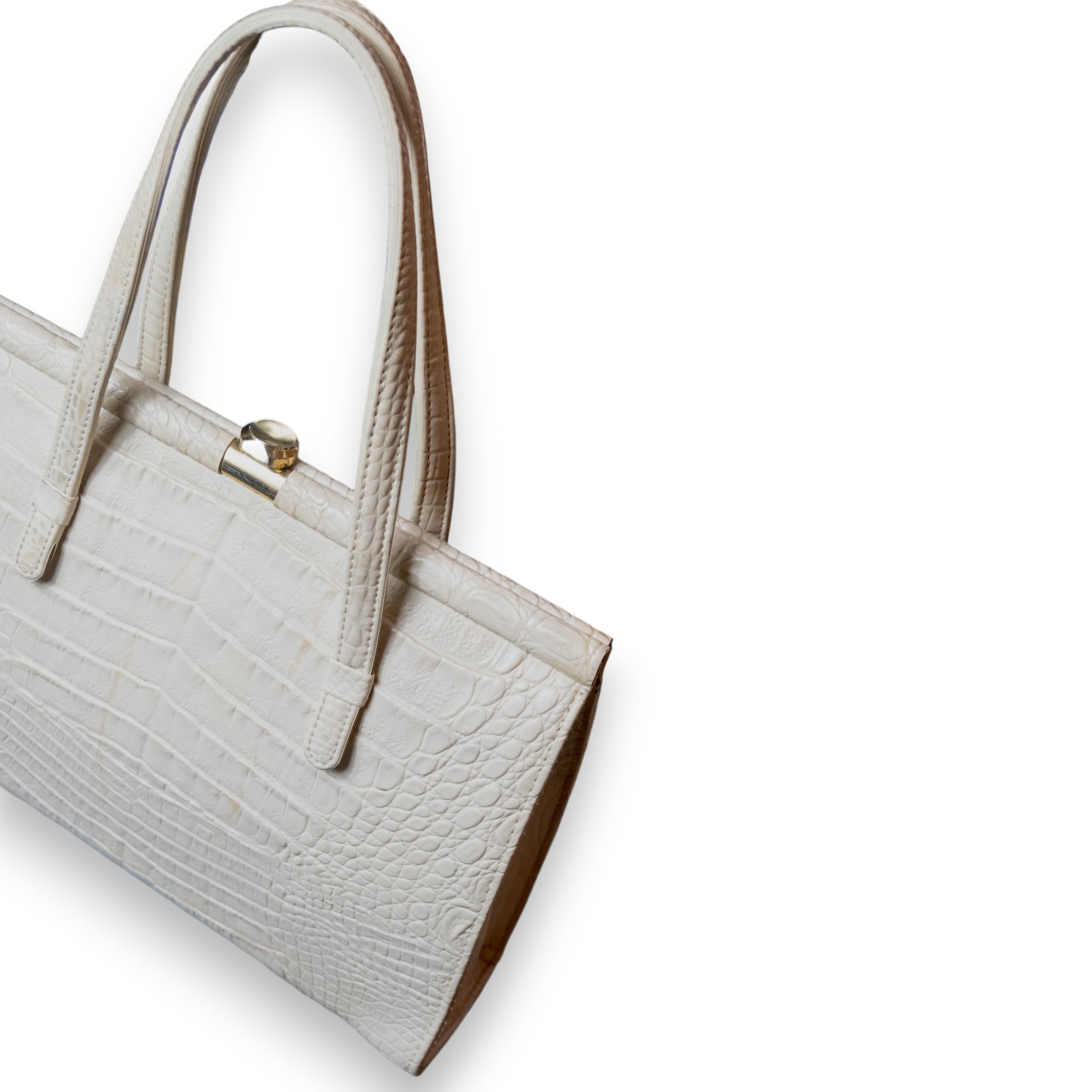 Borsa baguette in pelle