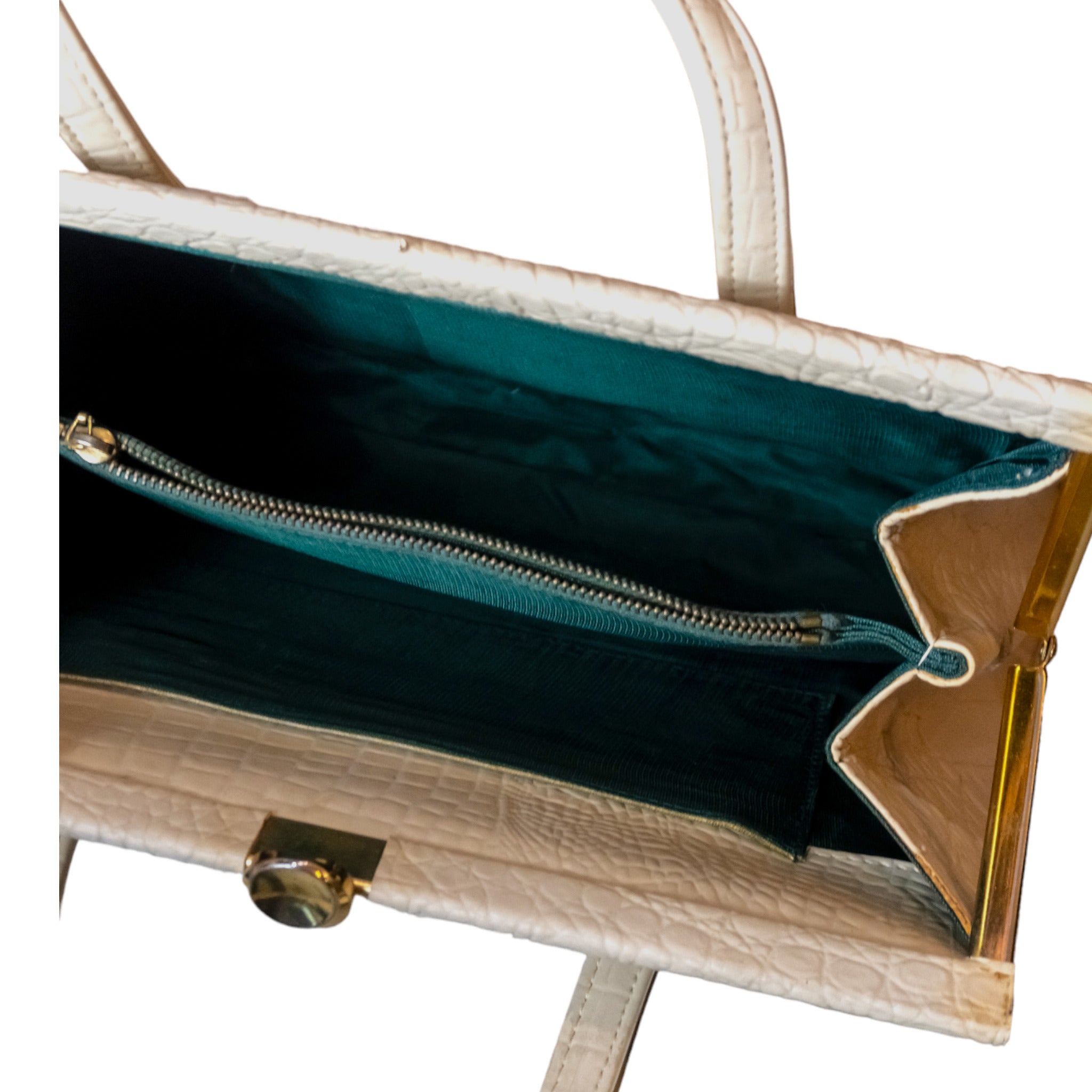 Borsa baguette in pelle